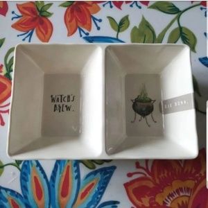 New! Rae Dunn Witch's Divided Dish!